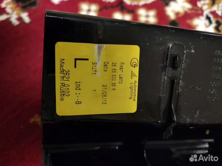 Задние фонари Renault Duster