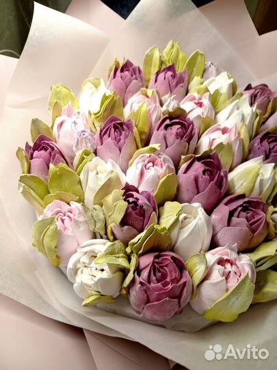 Съедобный букет из тюльпанов