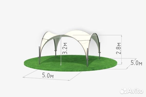 Арочный тент 5Х5 от производителя