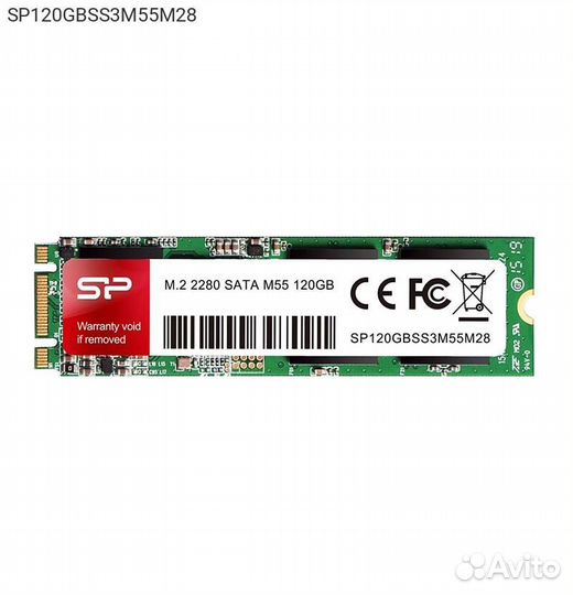 Диск SSD silicon power M55 M.2 2280 120GB SATA III