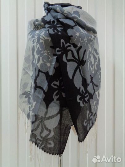 Шарф-палантин, шерсть натуральная, много расцветок