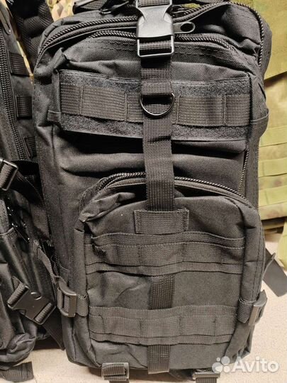 Тактический походный рюкзак 25л черный