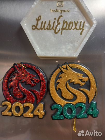 Новогодний магнитик игрушка на елку