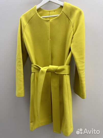Пальто женское желтое xs