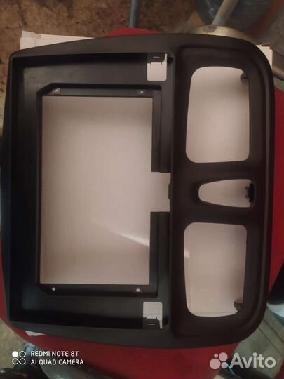 Рамка для 2 din магнитолы renault logan