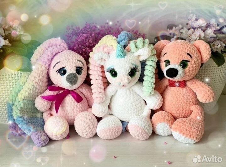 Вязаные игрушки ручной работы