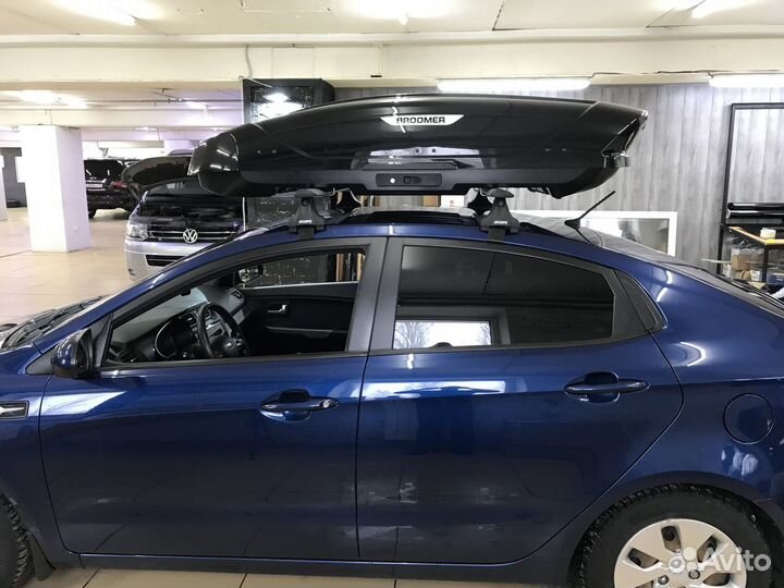 Автобокс на крышу Kia Rio. 430 литров