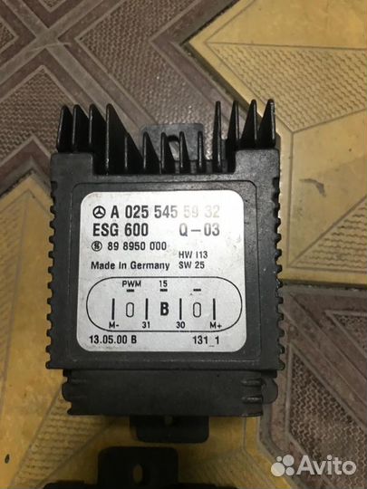 Регулятор вентилятора ESG 600 ESG 400 w210