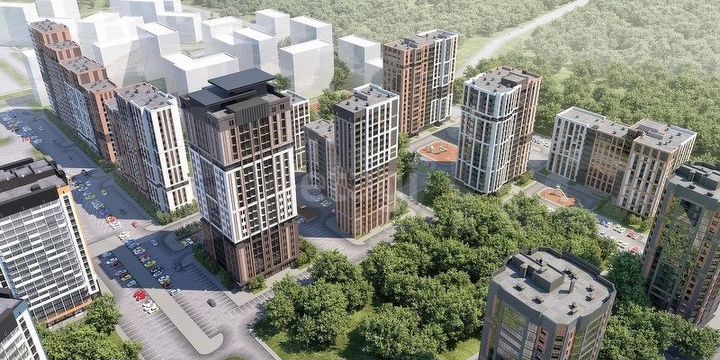 2-к. квартира, 54,8 м², 3/23 эт.