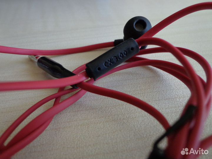 Наушники Sennheiser CX 3.00 Аналог Китай красные