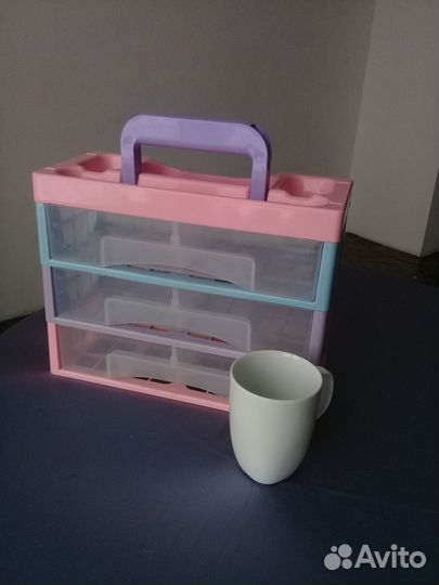 Контейнер органайзер для ватных дисков и палочек