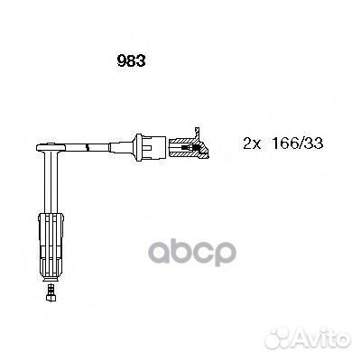 Провода в/в к-т Mercedes/VW LT 77-06 983 bremi