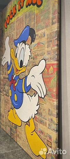 Большая современная картина Поп Арт Граффити