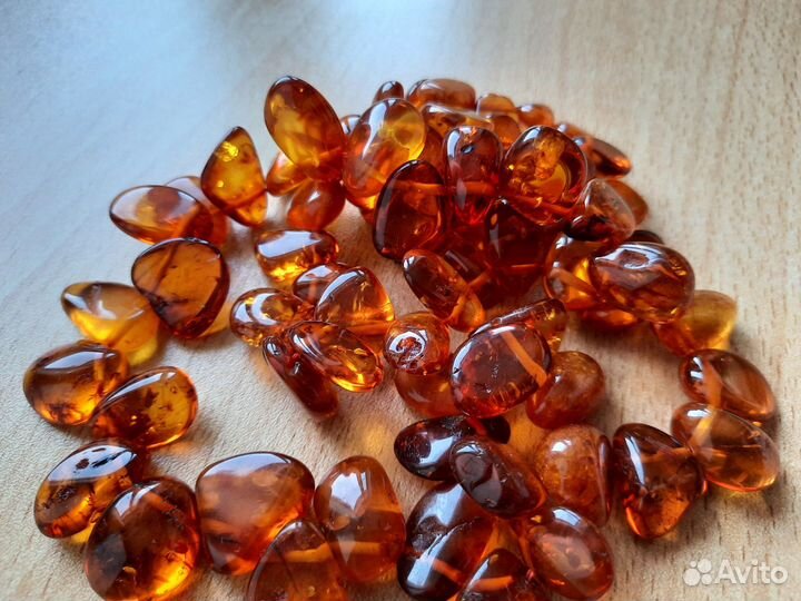 Бусы из натурального янтаря