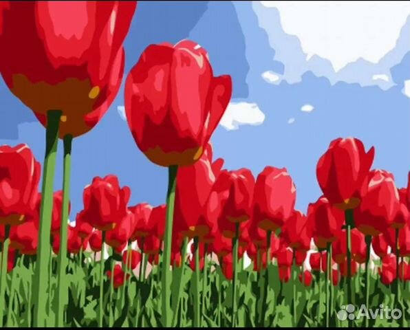 Картины по номерам разные 40х50 новые