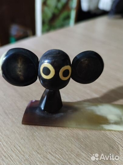 Сувенир СССР из кости чебурашка и гена