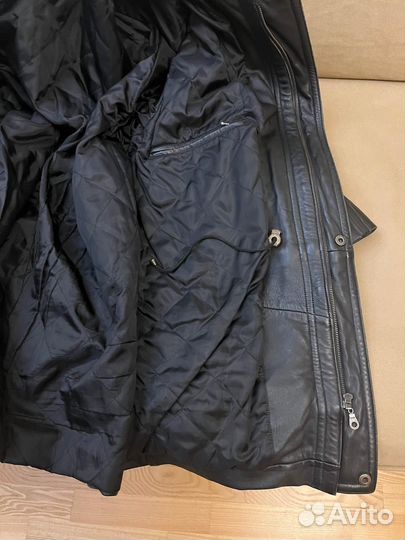 Кожаная куртка мужская 52 54