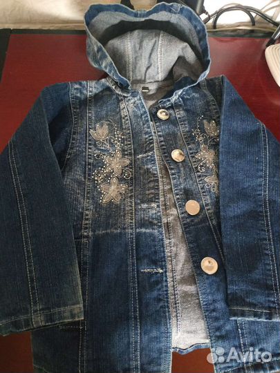Две куртки джинсовые, детские