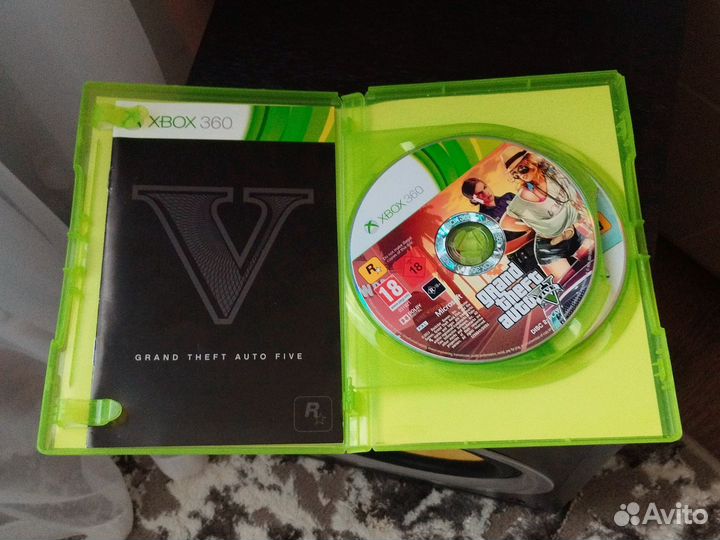 Диск GTA5 лицензия на Xbox 360