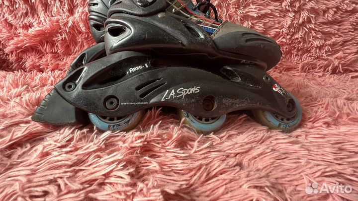 Роликовые коньки детские 32–34, б/у