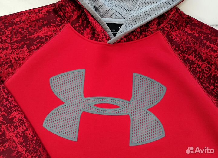 Худи Under Armour Big Logo Printed Hoody-RED YLG