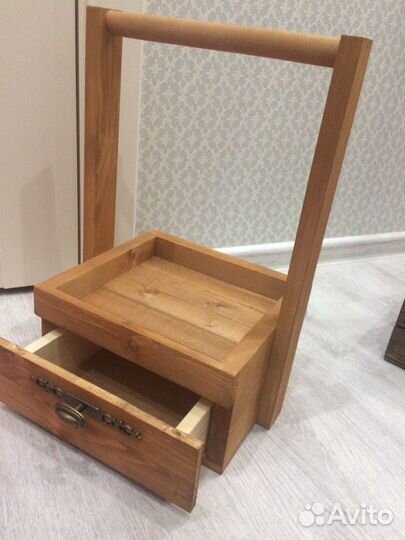 Деревянные ящички и корзинки для подарков