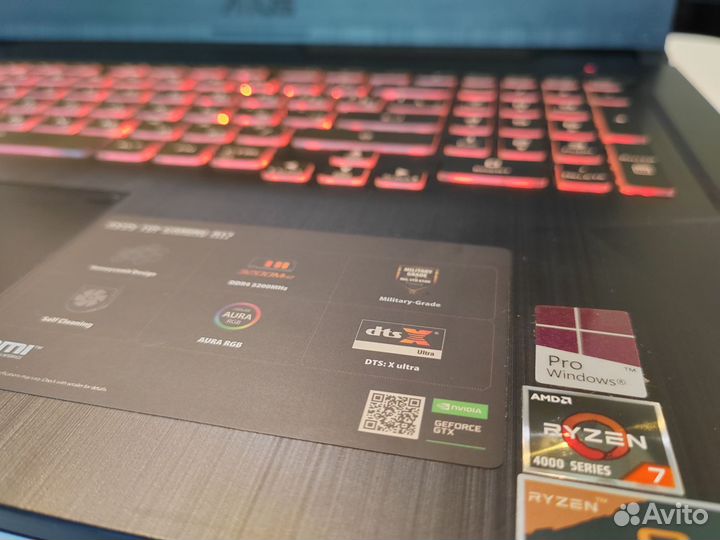 Игровой ryzen 7-4800H/17.3 120mz/GTX1650ti/SSD512