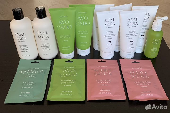 Корейские маски и шампуни для волос Rated Green