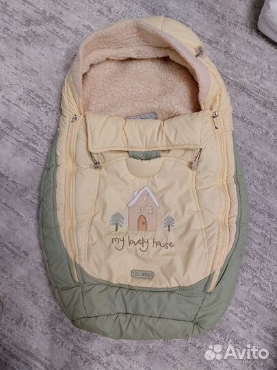 Конверт вкладыш в коляску для новорожденных