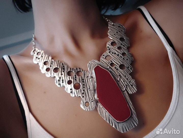 Трайбл колье пламя этно ретро готика