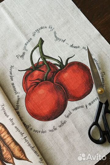 Отрез / купон кухонные полотенца / ткань хлопколен