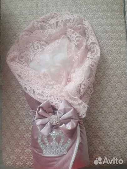 Конверт на выписку для девочки зима