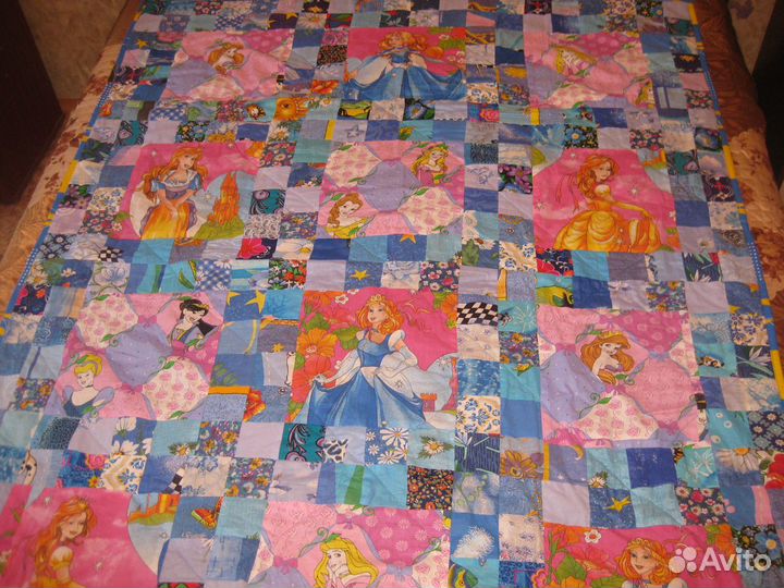Одеяло лоскутное принцессы