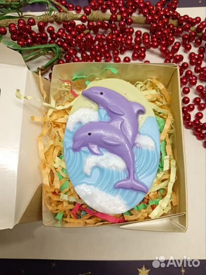 Мыло Дельфины на волнах