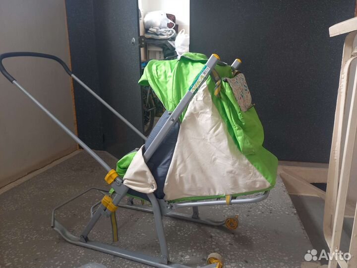 Детские санки коляска ника