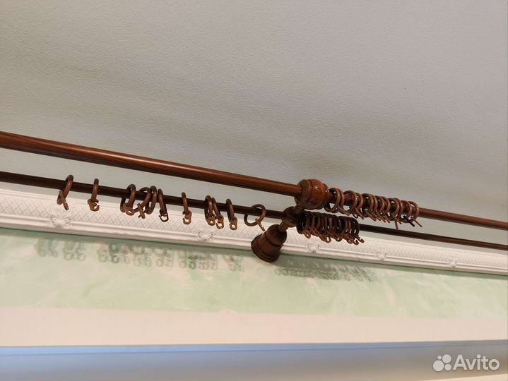 Карниз для штор двухрядный бу