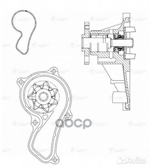 Насос водяной honda CR-V/accord 2.0 07- LWP 2321