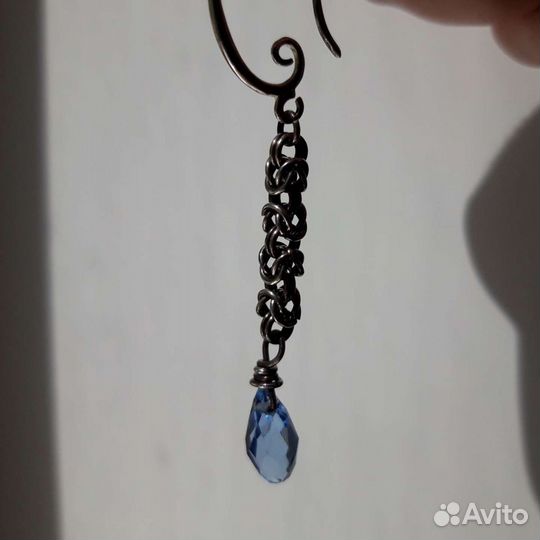 Серьги. Серебро. Ручная работа