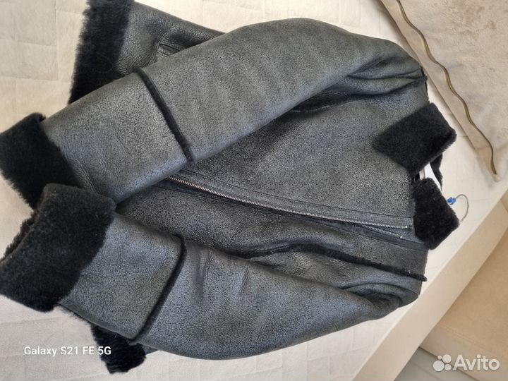 Дубленка натуральная женская (снежная королева)