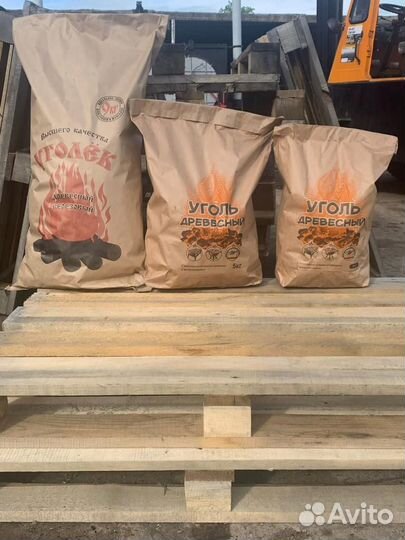 Уголь березовый 8 кг Древесный Отборный