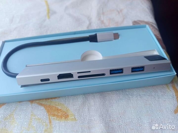 Адаптер Apple MacBook Type c In 1 VLP silver