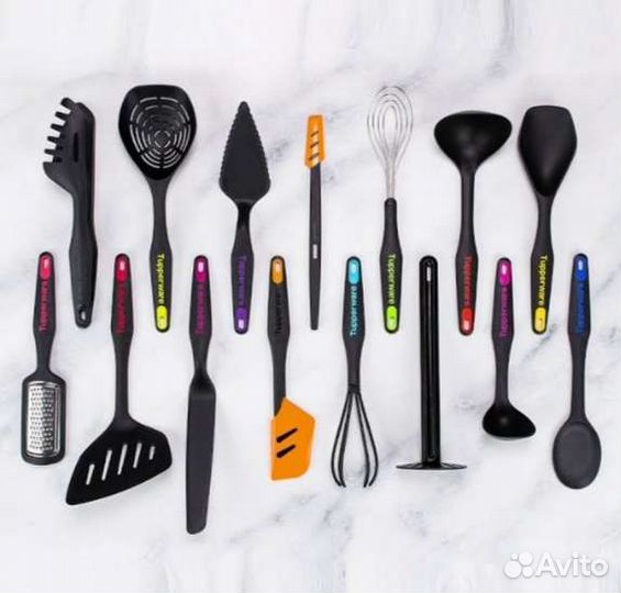 Поварешка, Шумовка, Венчик, Лопатка Tupperware