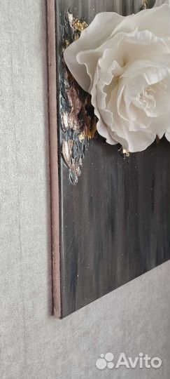 Картина пионы&абстракция