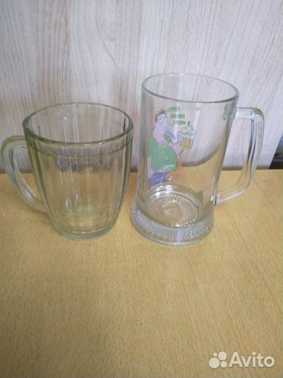 Кружки пивные СССР 1976г. Стопки Хрусталь 50г