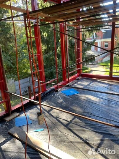 Профнастил HC35 double 0,45 RAL 3005 красное вино