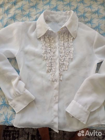 Блузка белая для девочек