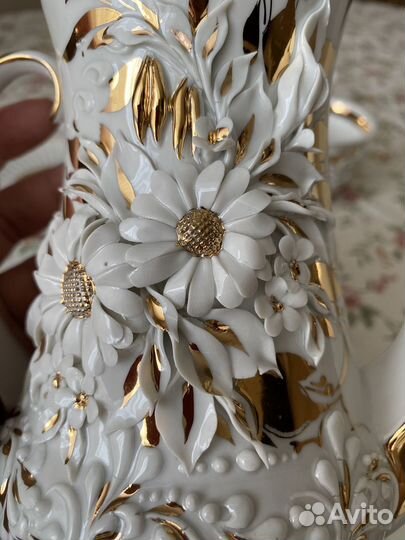 Сервиз кофейный ручной работы. Кисловодский фарфор