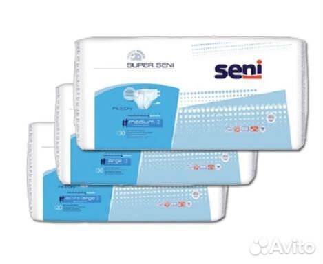 Подгузники для взрослых Super Seni, M, L, XL №30