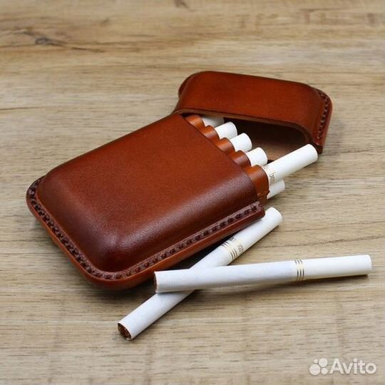 Шикарный Кожаный портсигар