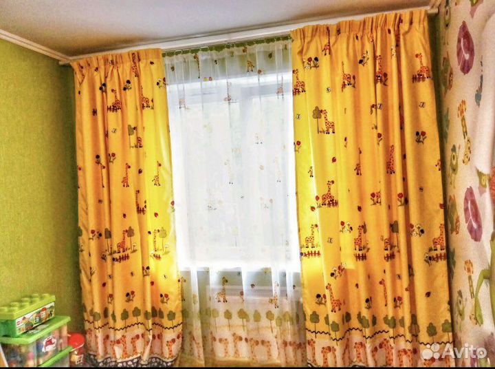 Шторы детские Жирафики